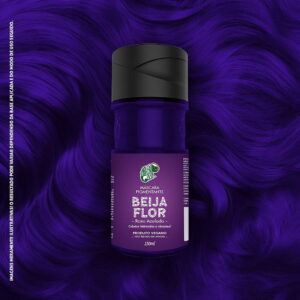 Kamaleão Color Máscara Pigmentante Beija Flor (Roxo Azulado) 100ml